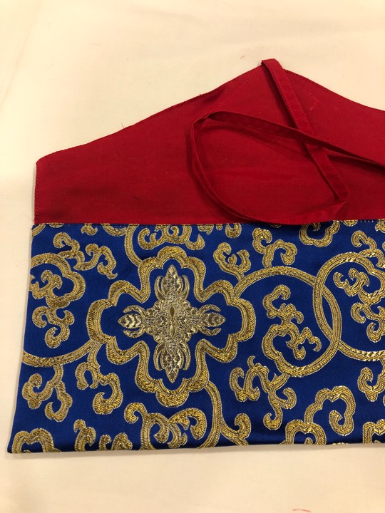 Tibetan Long Blue Dharma Book Cover/text Cover 