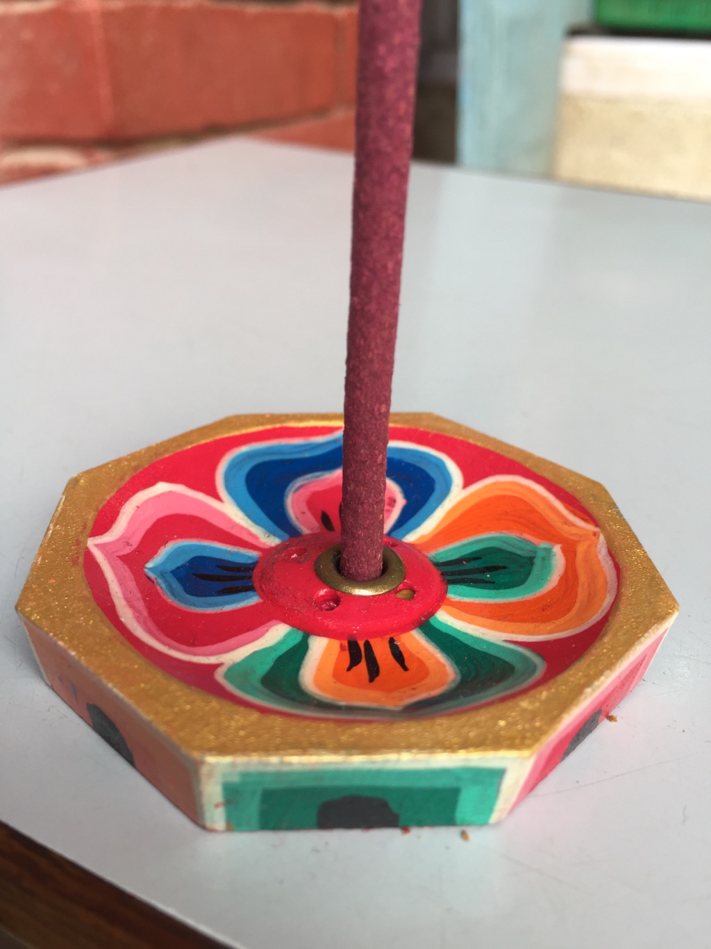 Tibetan Small Lotus Design Incense Burner/holder