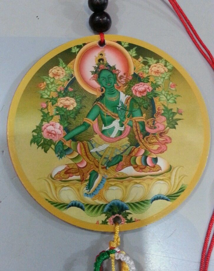 Tibetan Green Tara Car Hanging /Door Hanging 